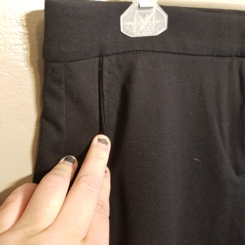 Banana Republic Black Straight Leg Trousers, Size 10 - Picture 2 of 7